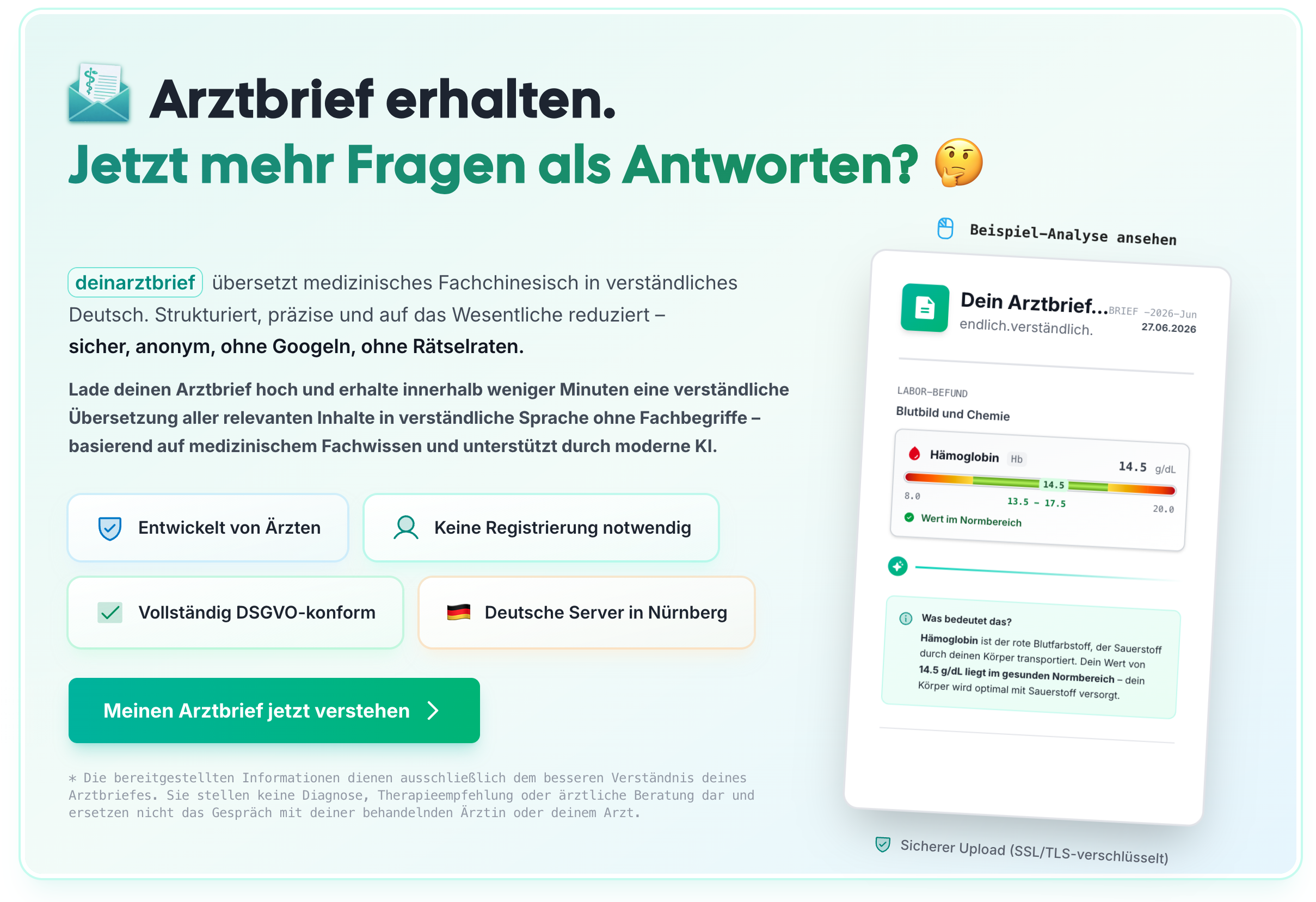 Vorschau deinarztbrief.de